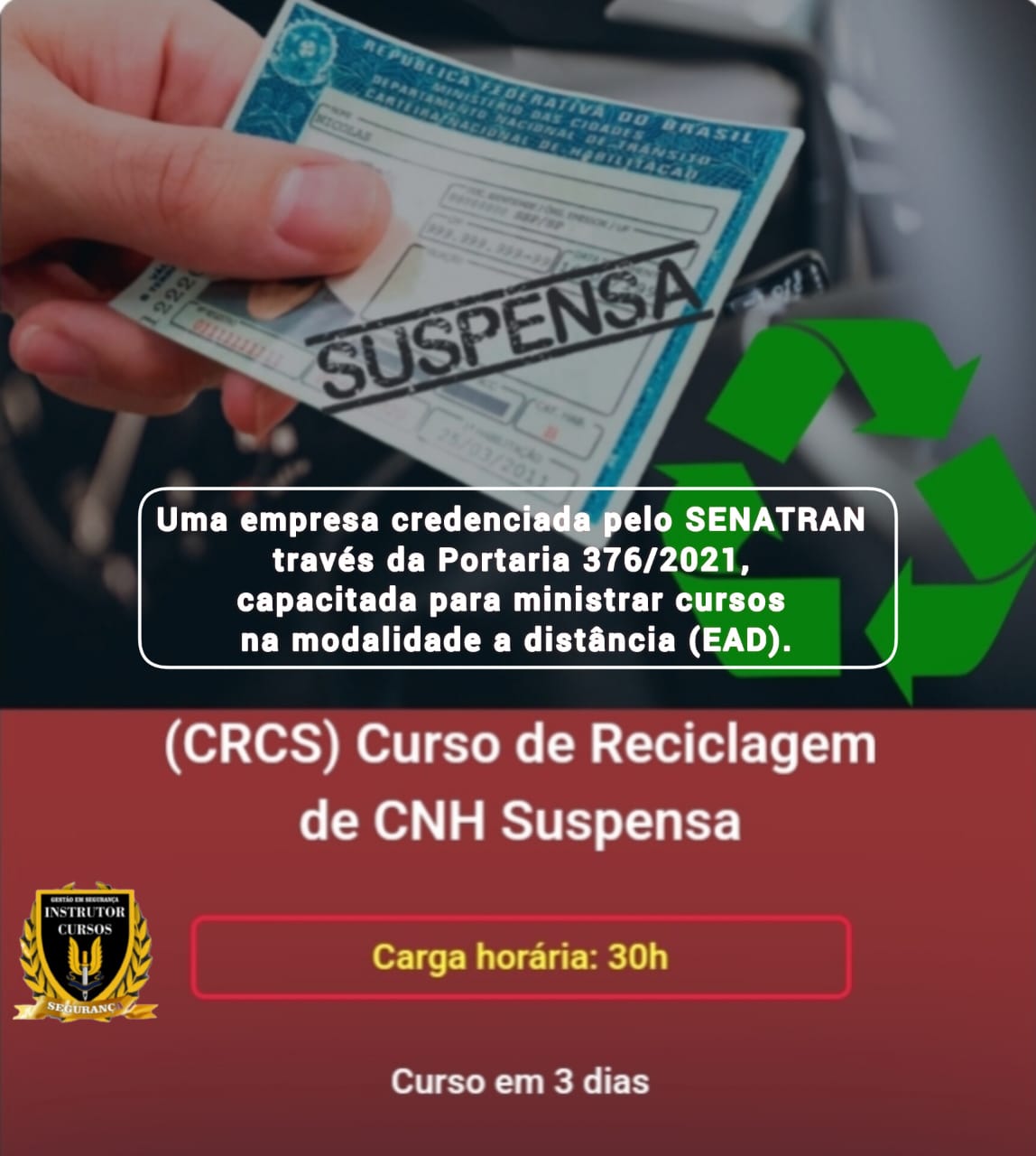 Curso de Reciclagem de CNH Suspensa