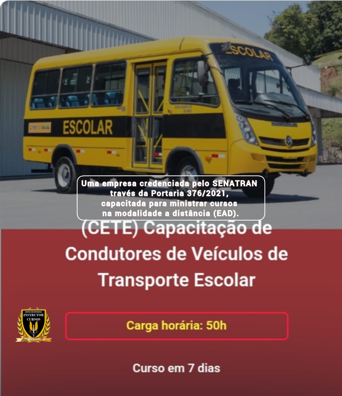 Capacitação de Condutores de Veículos de Transporte Escolar