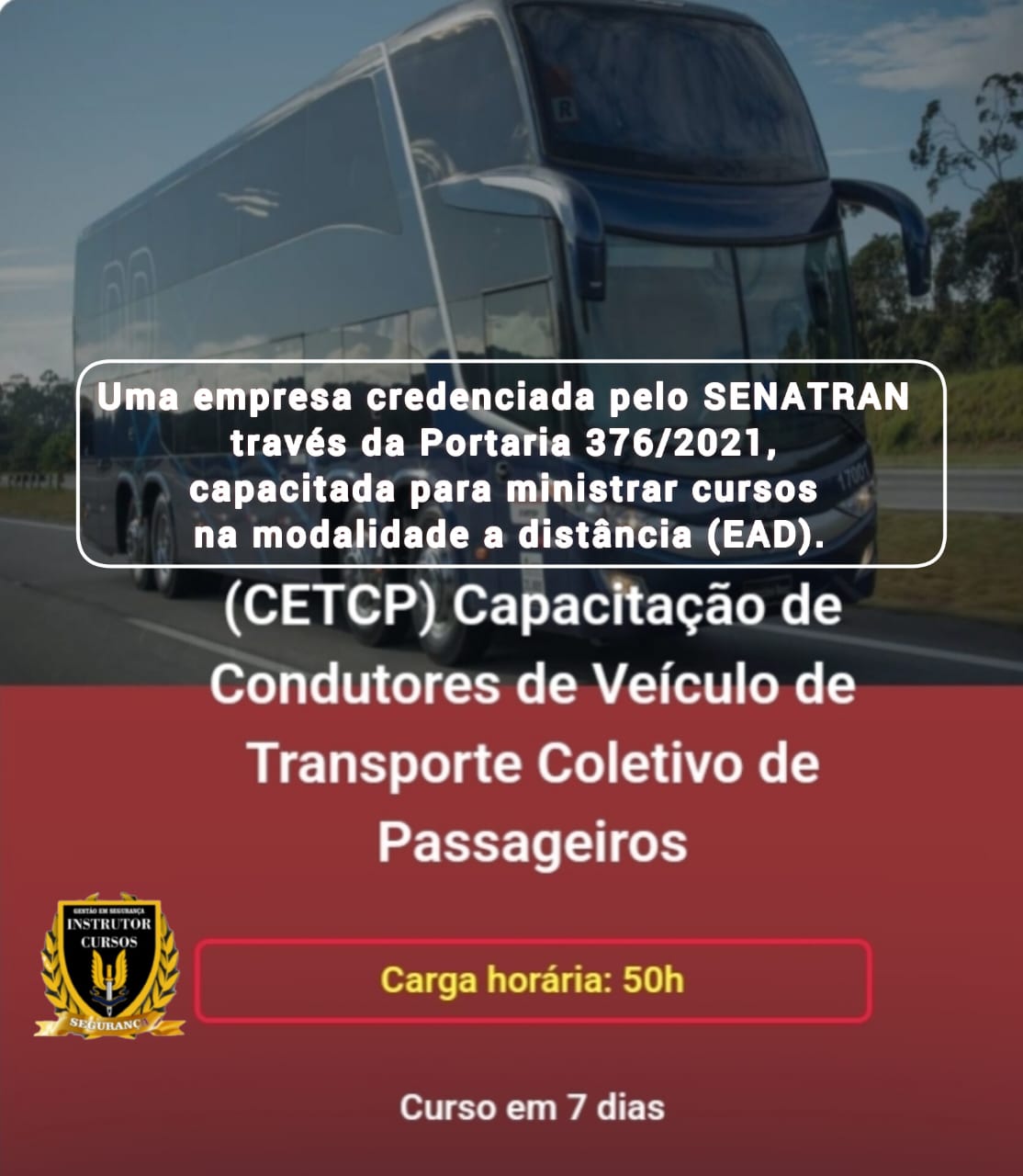 Capacitação de Condutores de Veículo de Transporte Coletivo de Passageiros