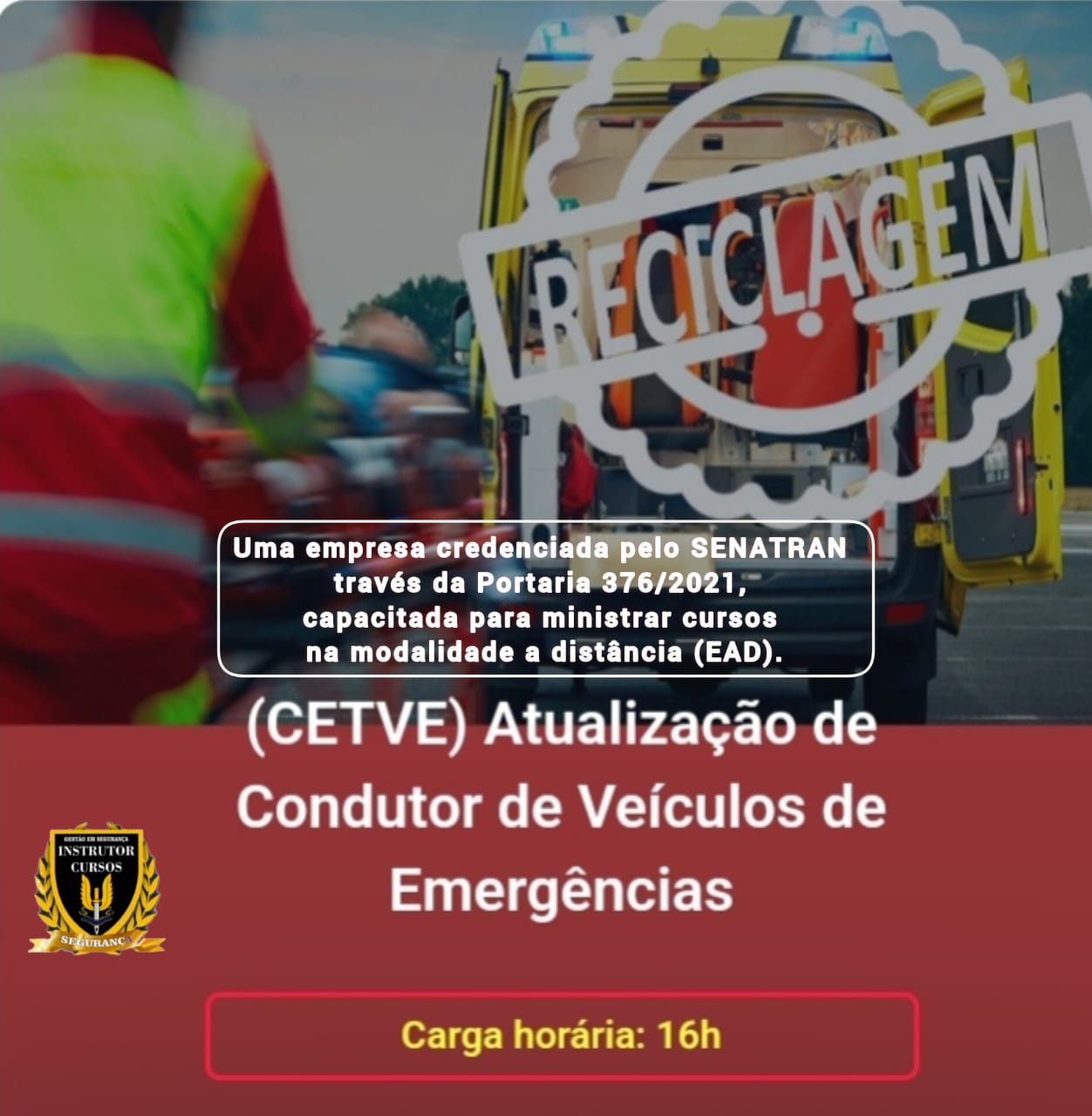 Atualização de Condutor de Veículos de Emergências